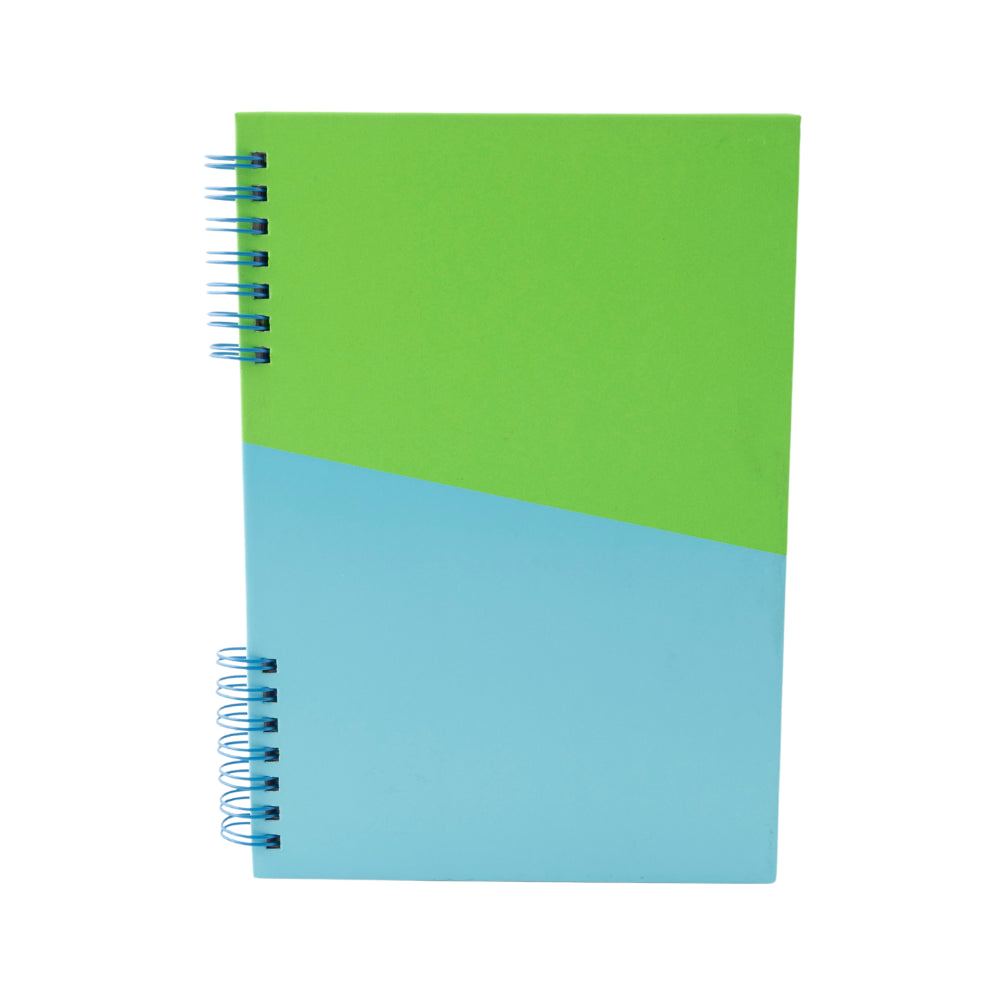Vivid Collection A5 Spiral Notebook - GREEN/BLUE